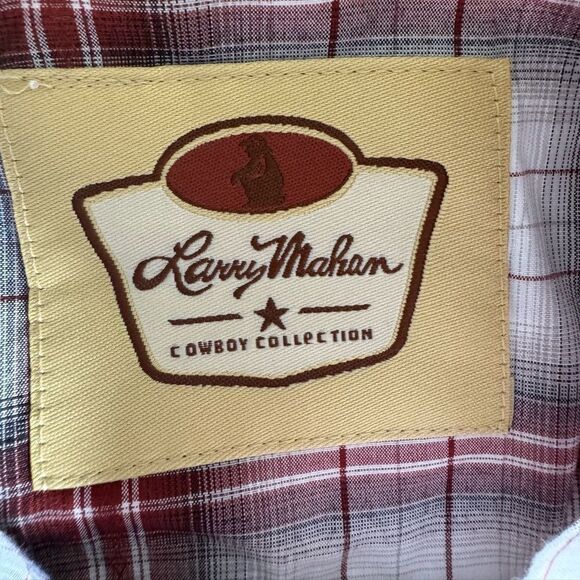 Larry Mahan Cowboy Collection Shirt Woman’s XL Pearl Snap Western Plaid Casual - Picture 3 of 9